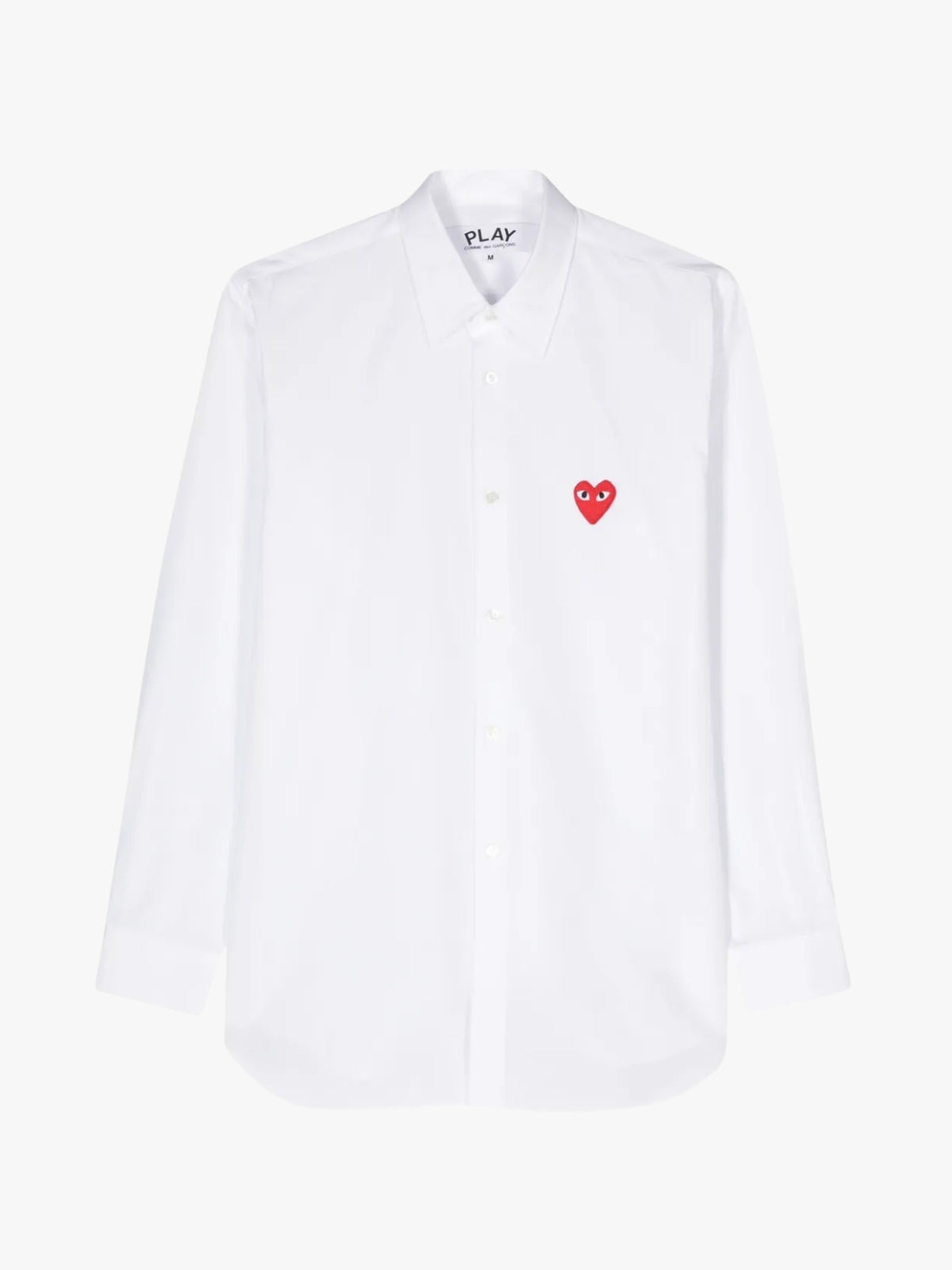 Comme Des Garcons Play Red Heart Shirt White