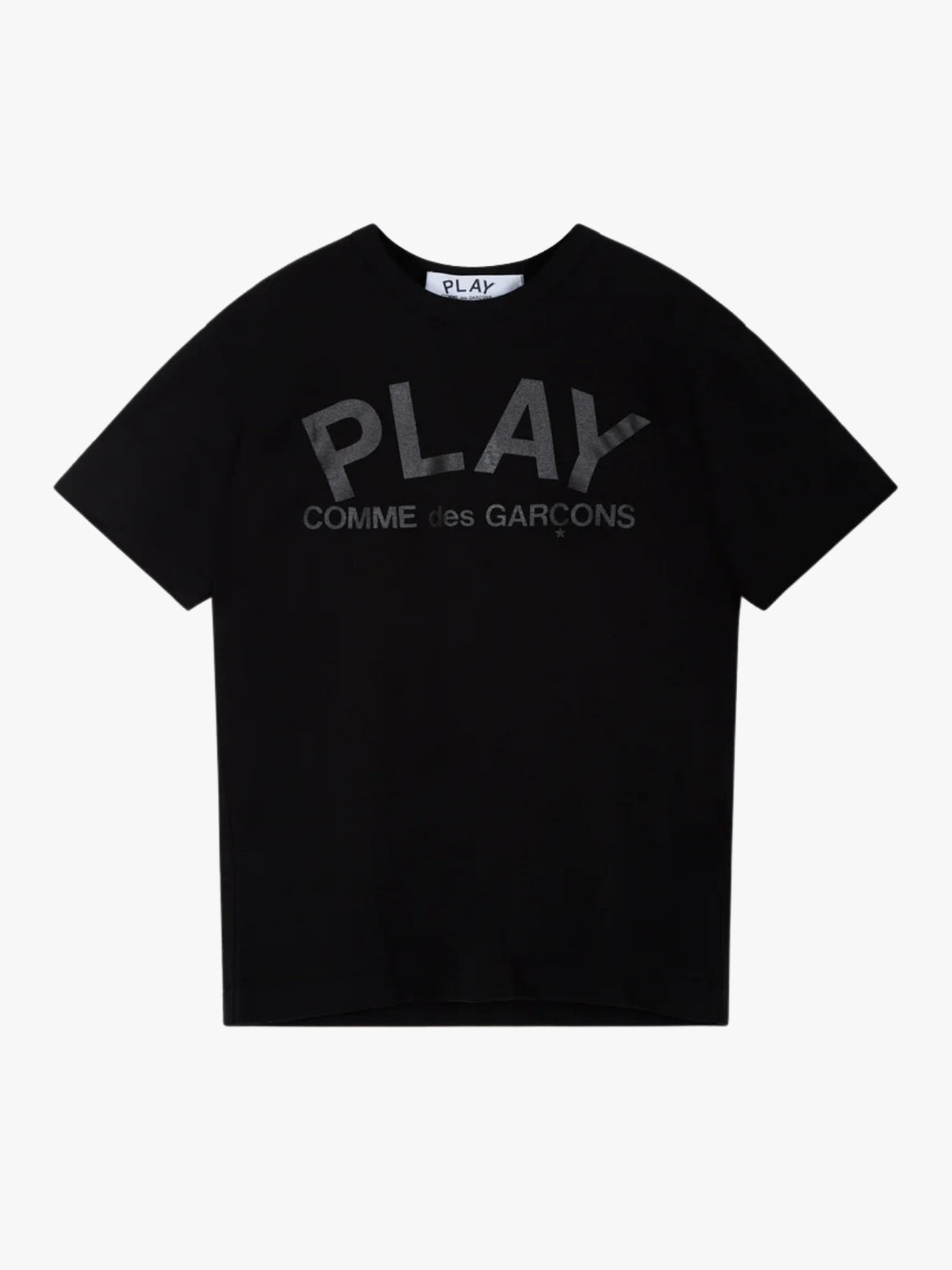Comme Des Garcons Play Spellout Tee Black