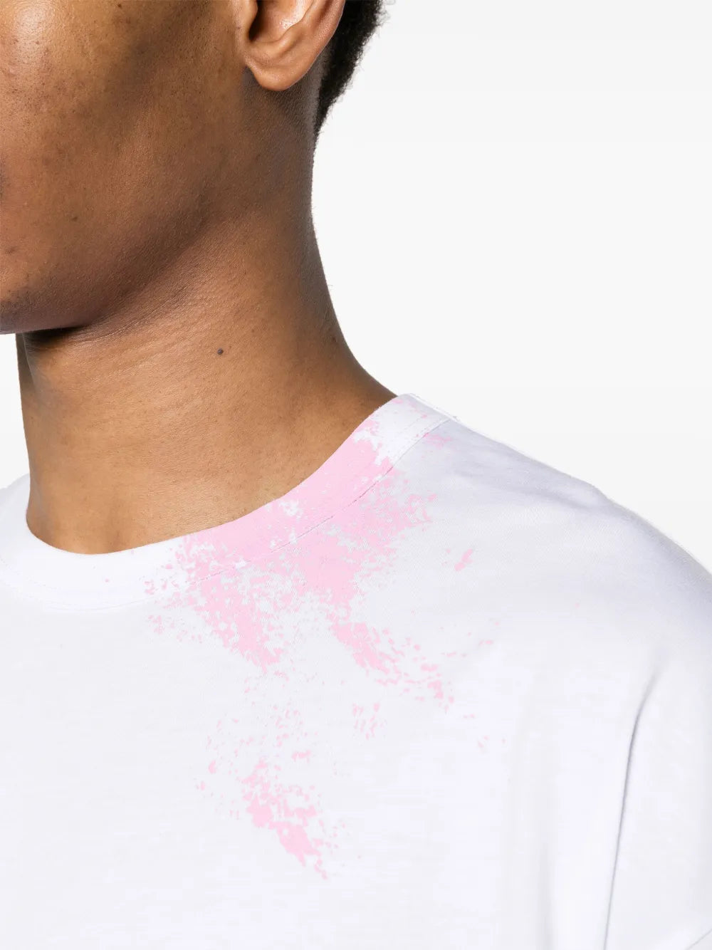 Comme Des Garcons Oversized Paint Splatter t-Shirt White