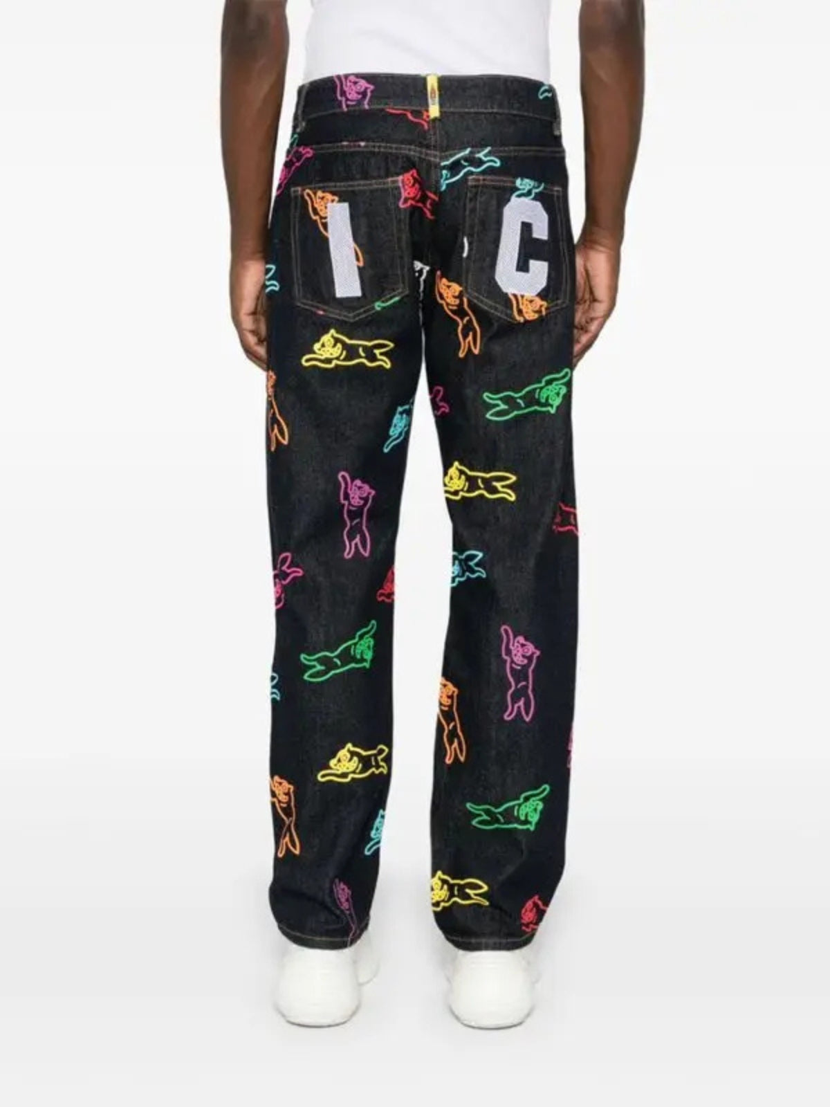 Ice Cream Running Dog All Over Print Jeans