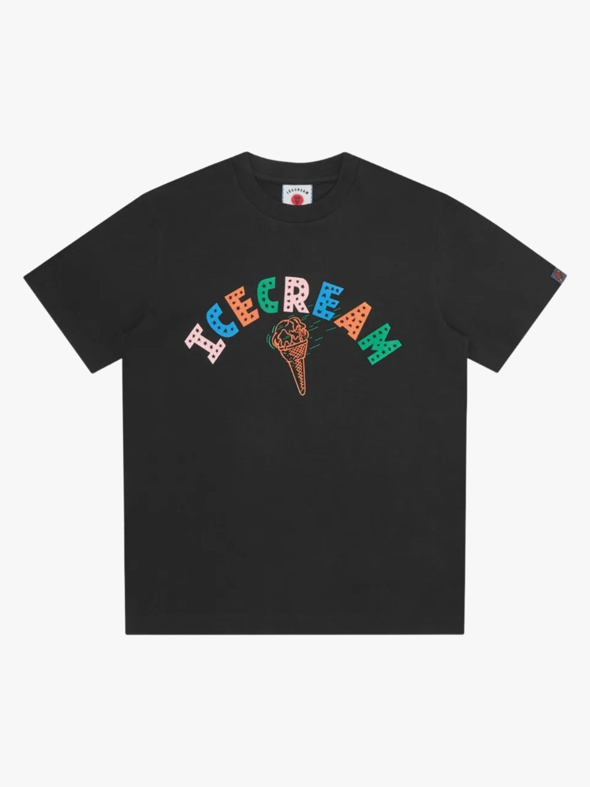 Ice Cream Cone Logo T-Shirt Black