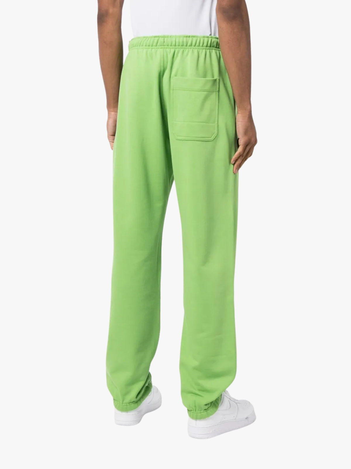 Y-3 GFX FT logo-patch Cotton Track Pants Green