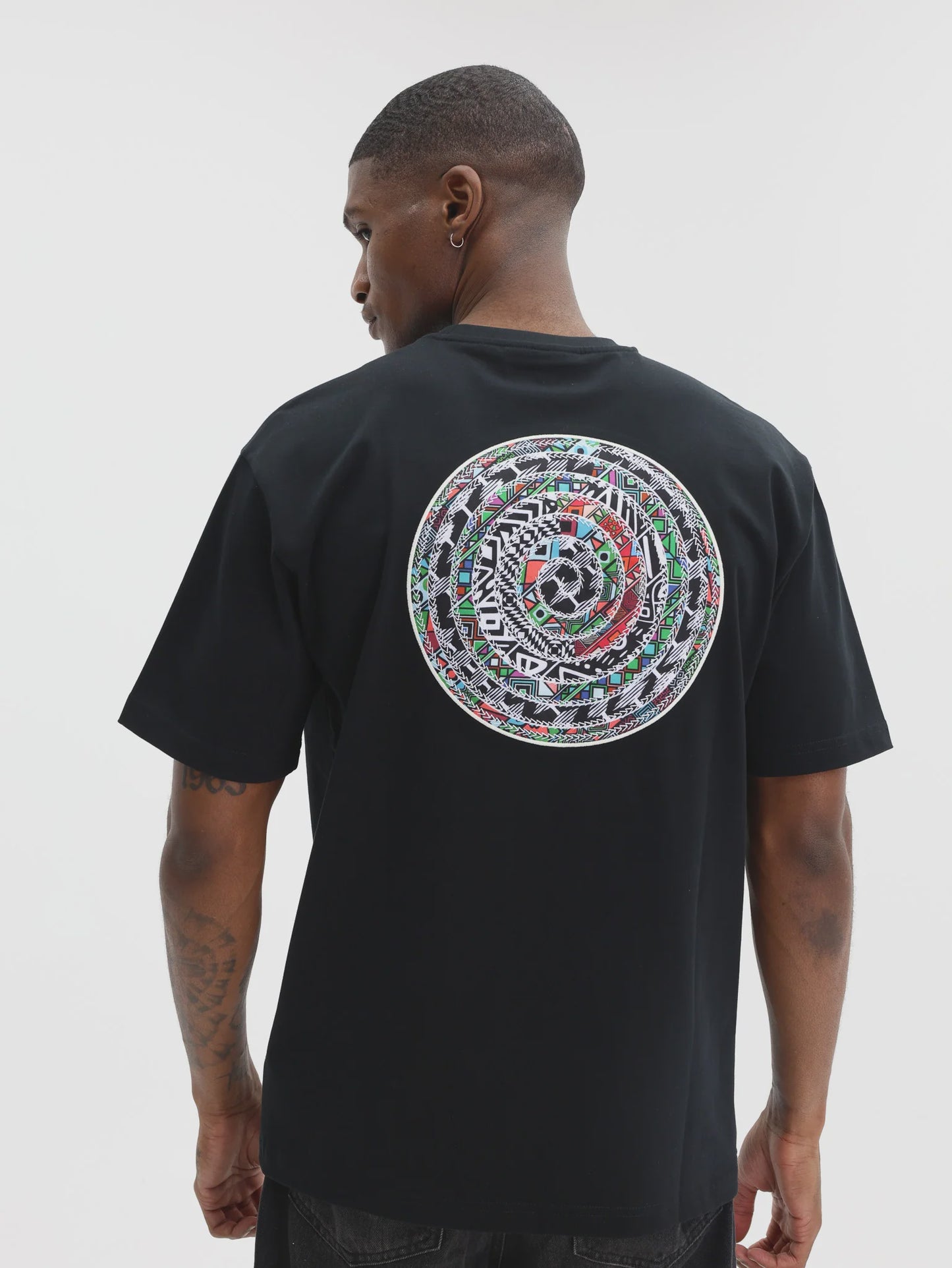 Capone Corner Logo T-Shirt Black - White