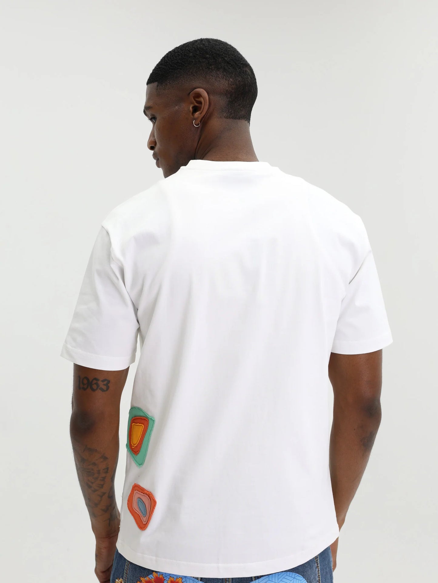 Capone Patches Logo T-Shirt White - Multi