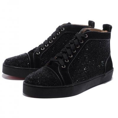 Christian Louboutin Hightop Glitter Black