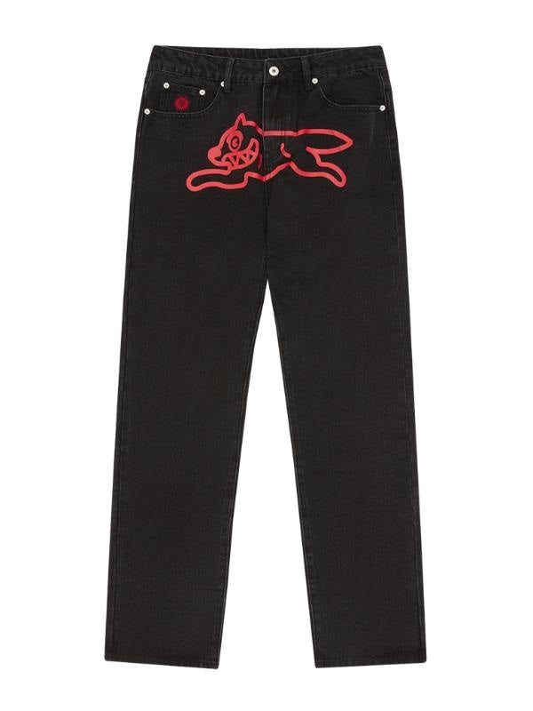 Ice Cream Running Dog Jeans Black