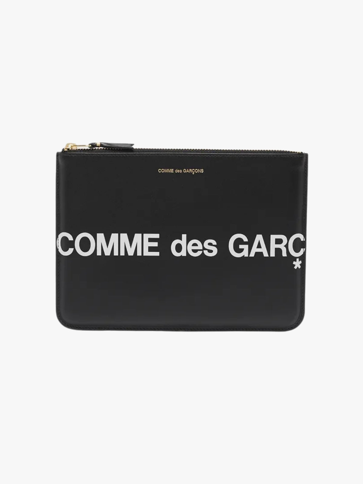 Comme Des Garcons Wallet Logo Pouch Black