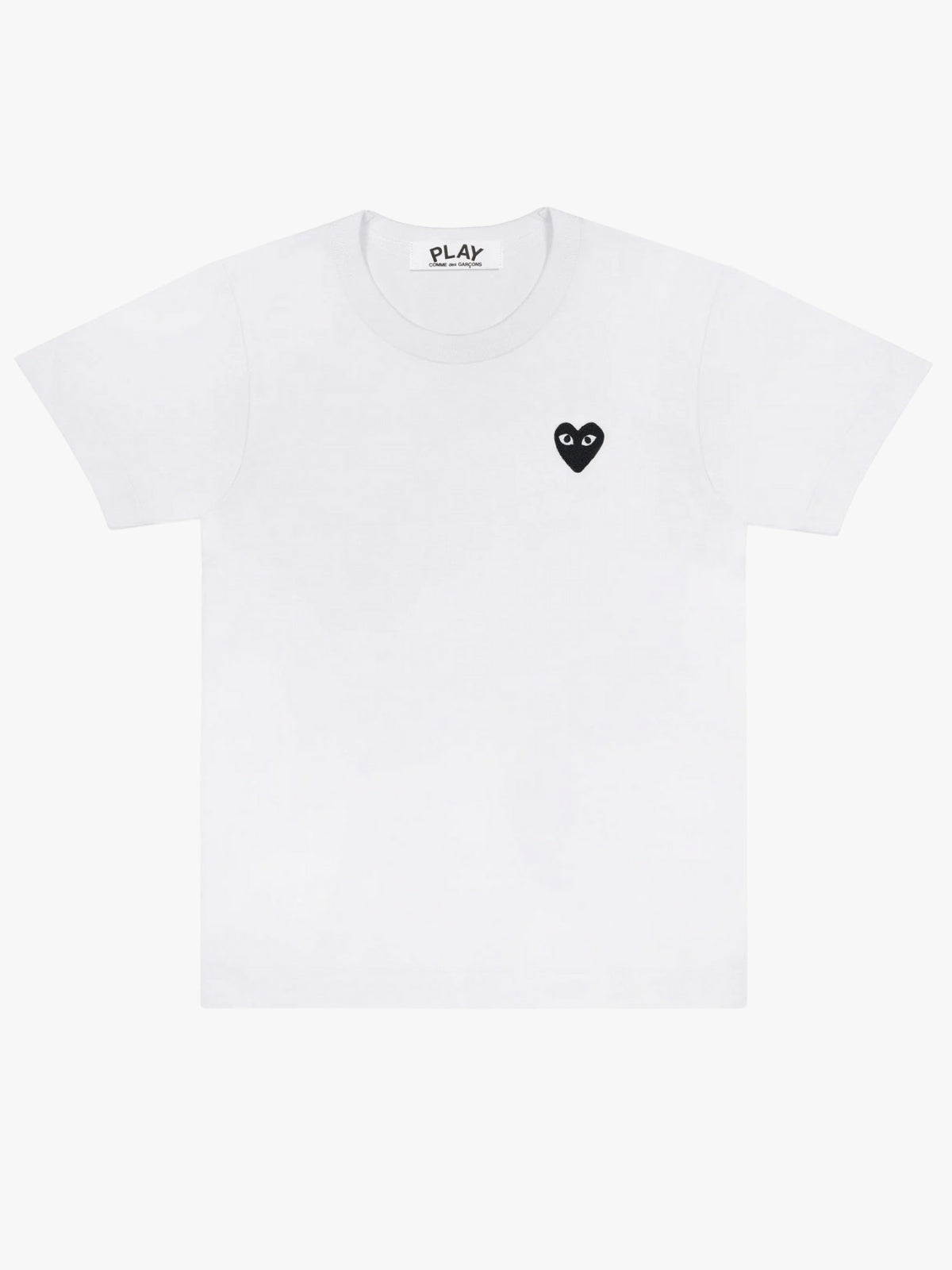 Comme Des Garcons Play Black Heart Logo T-Shirt White
