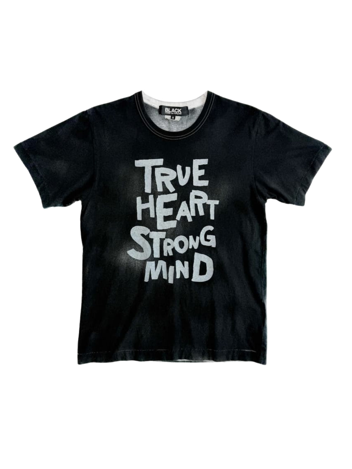 Comme Des Garcons Black True Heart Strong Mind T-Shirt Black