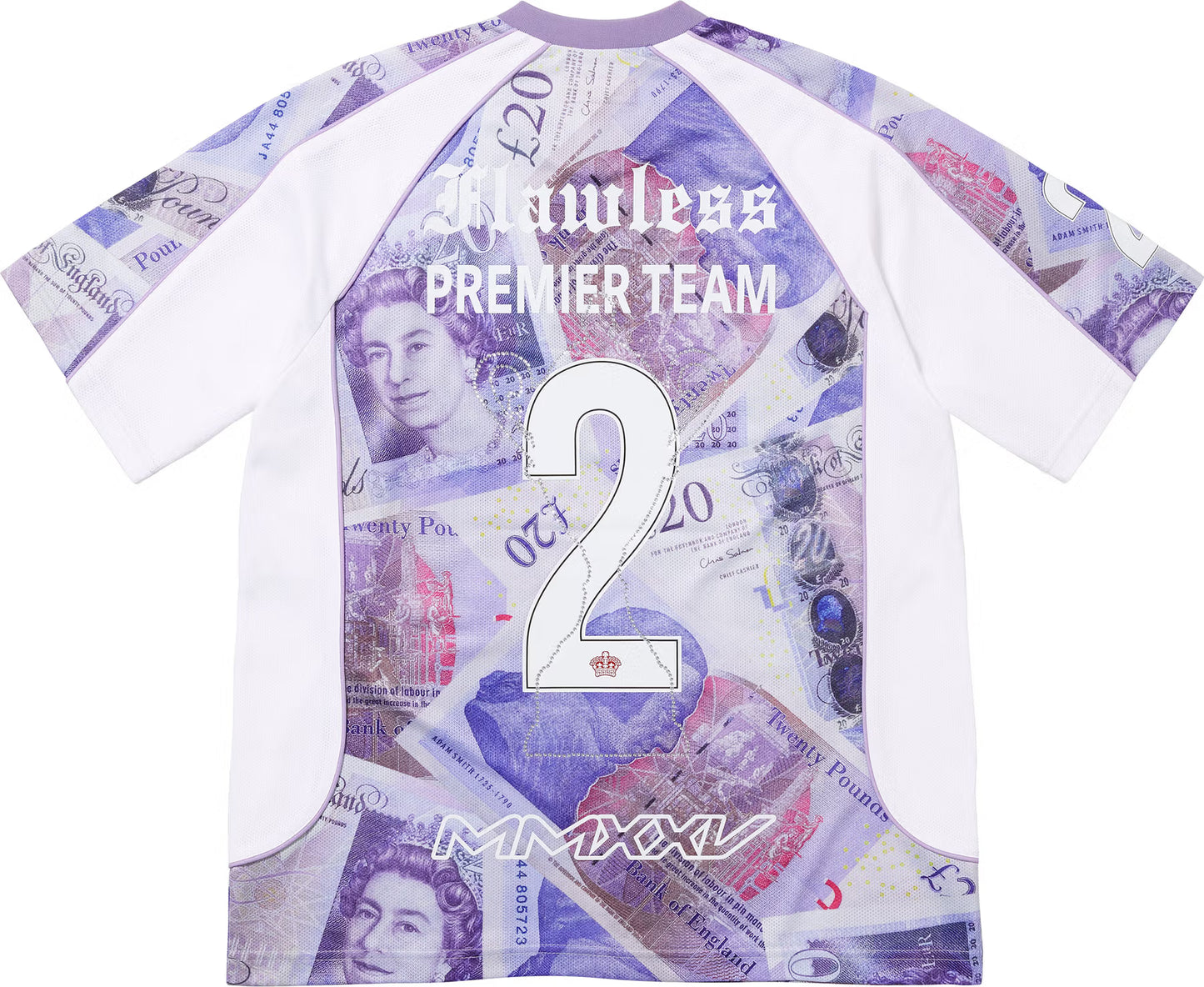 Supreme Pounds Soccer Jersey T-Shirt Purple/White