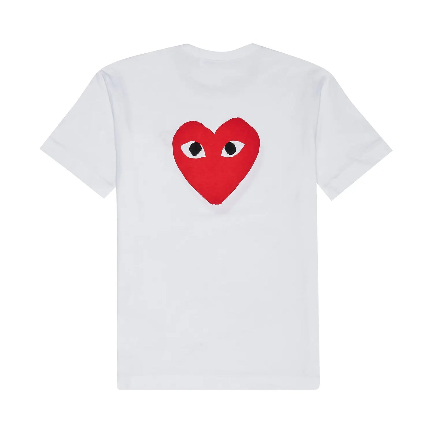 Comme Des Garcons PLAY Signature Heart Logo Patch T-Shirt White