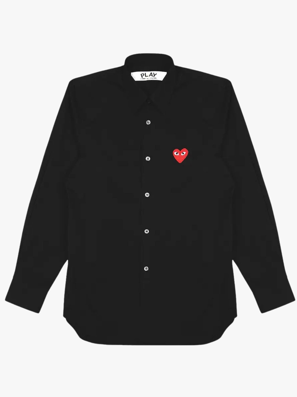Comme Des Garcons Play Red Heart Shirt Black