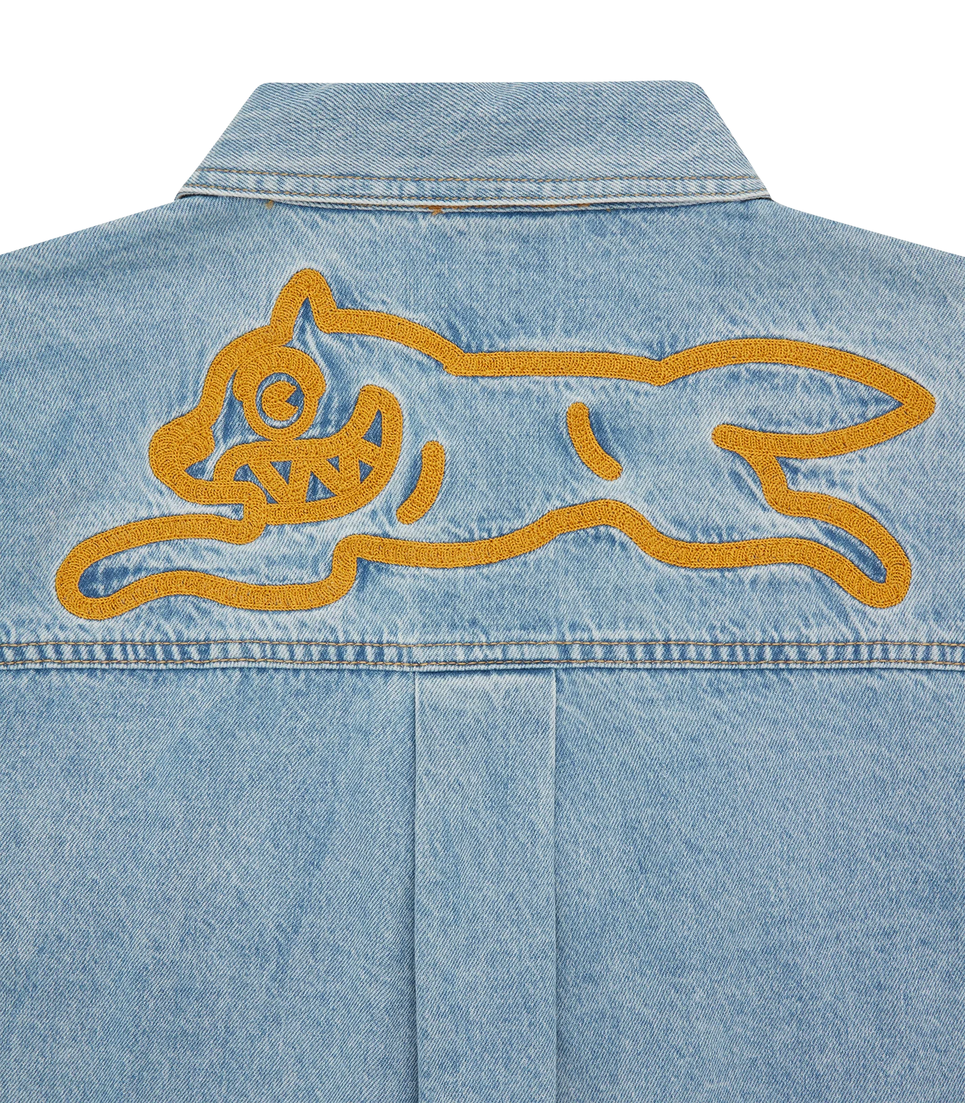 Ice Cream Denim Jacket Chain Stitch Blue