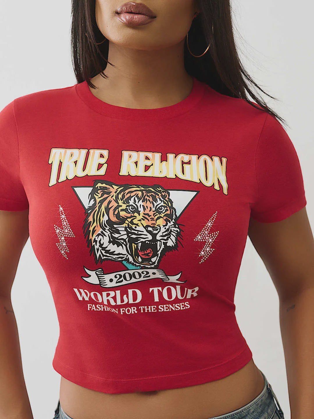 True Religion Tr Tiger Baby Tee Trv Red