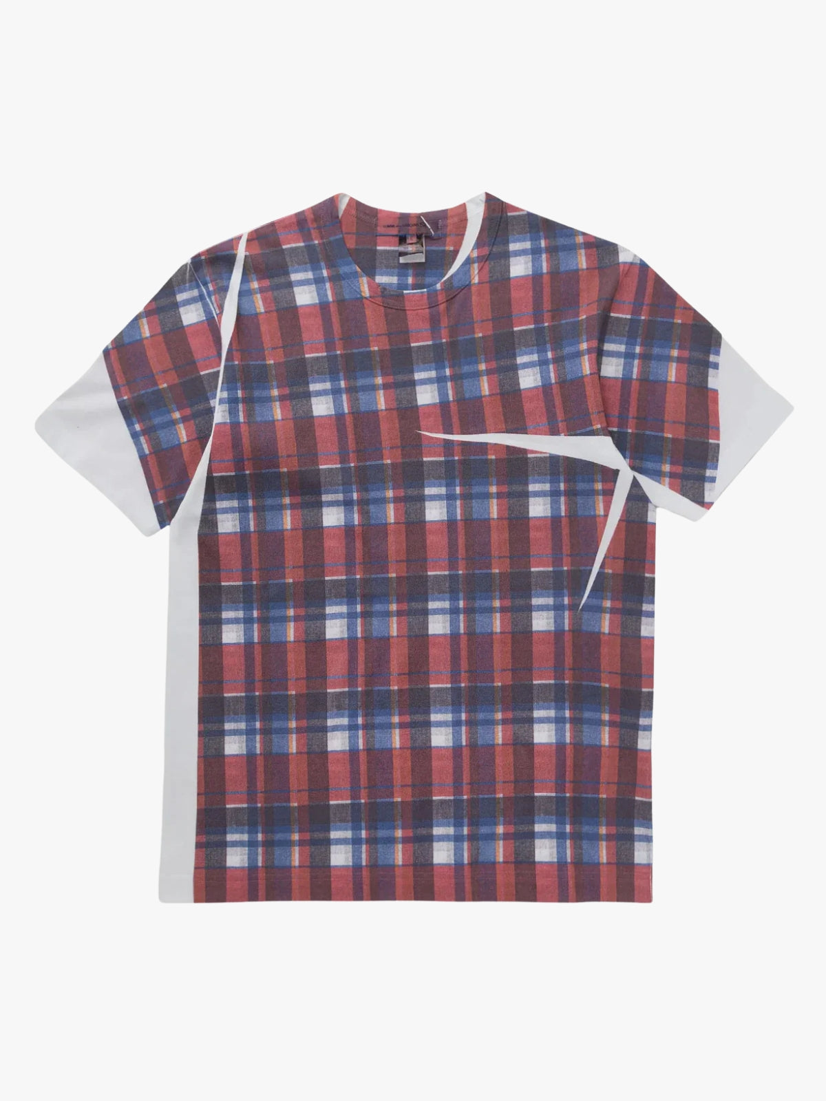 Comme Des Garcons Shirt Checkered Tee Red-Blue