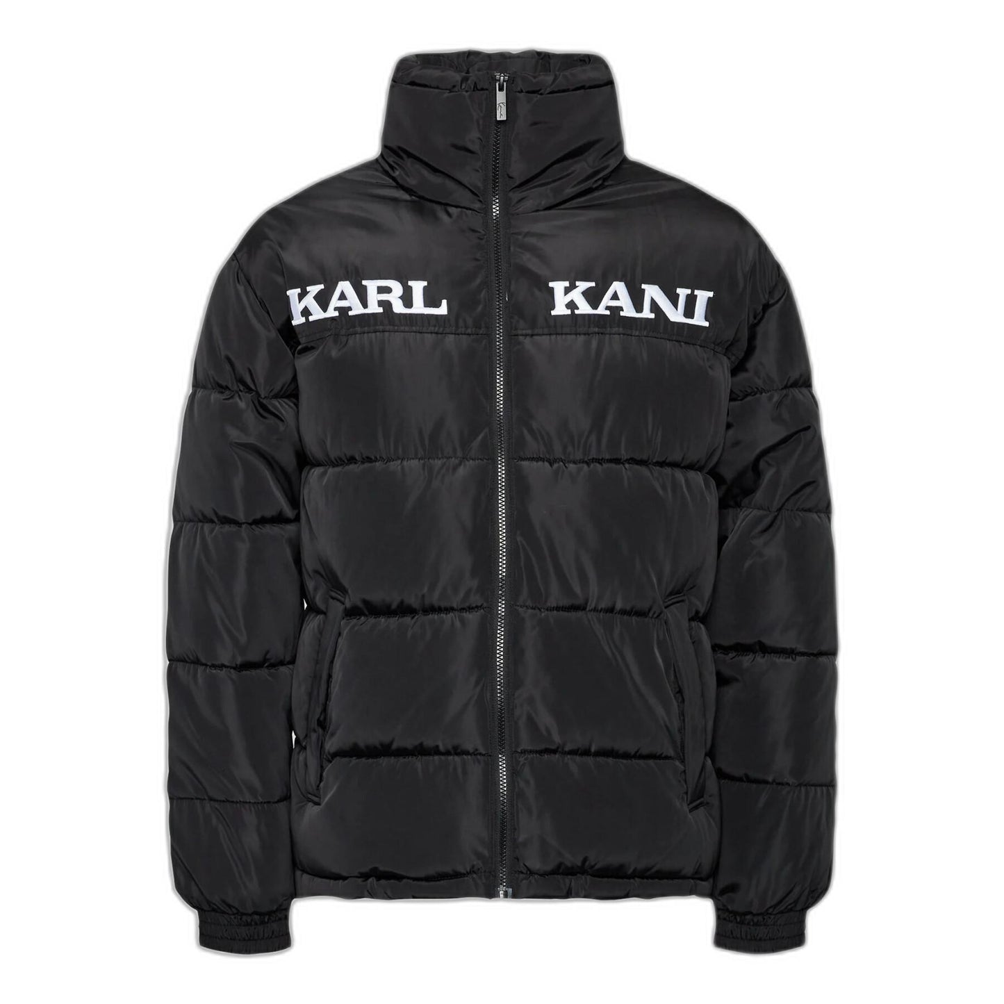 Puffer jacket logo Black