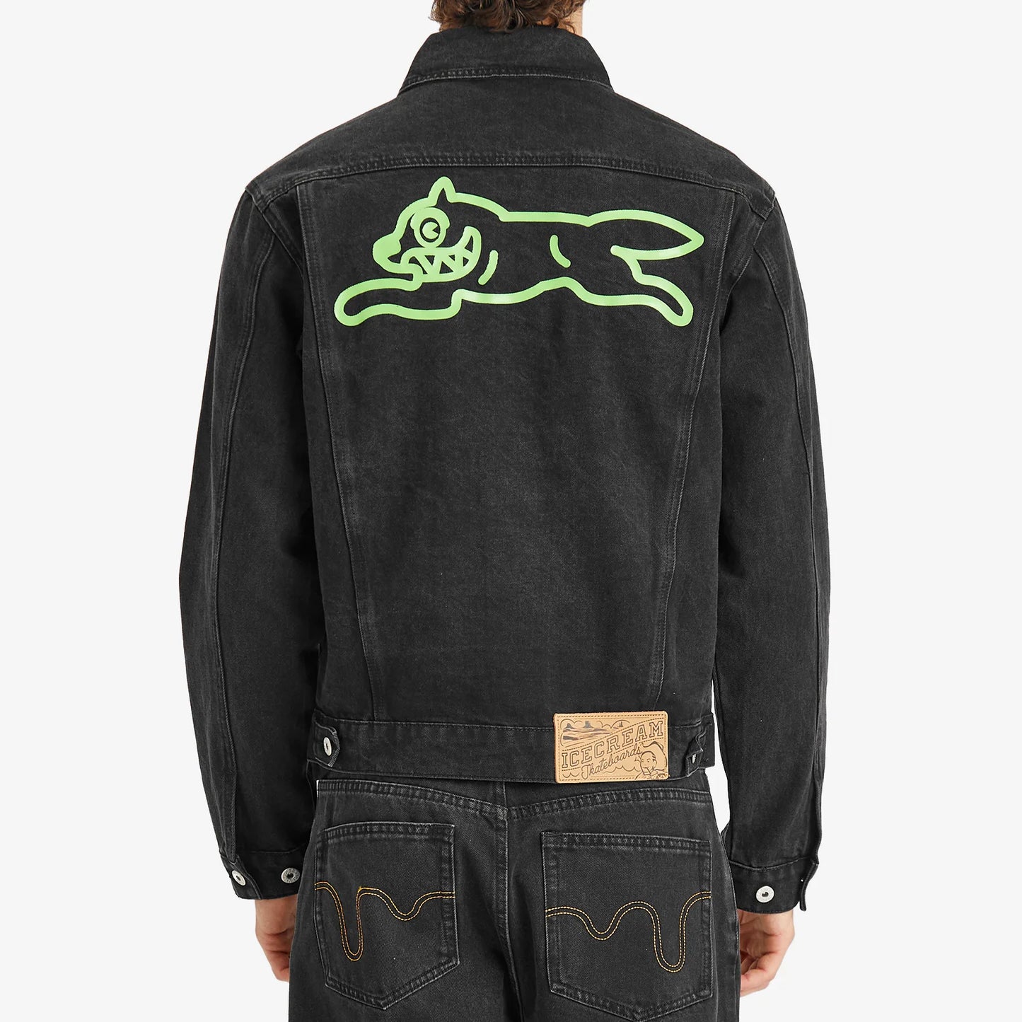 Ice Cream Denim Jacket Trucker Black