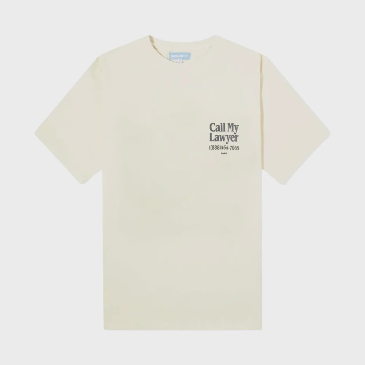 Market T-Shirt Call My Lawyer Ecru