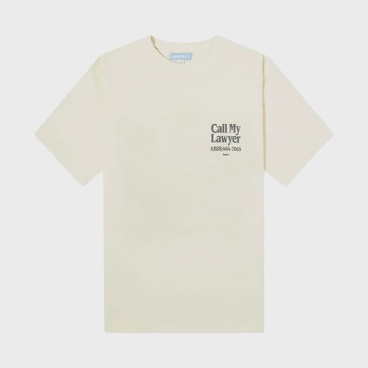 Market T-Shirt Call My Lawyer Ecru