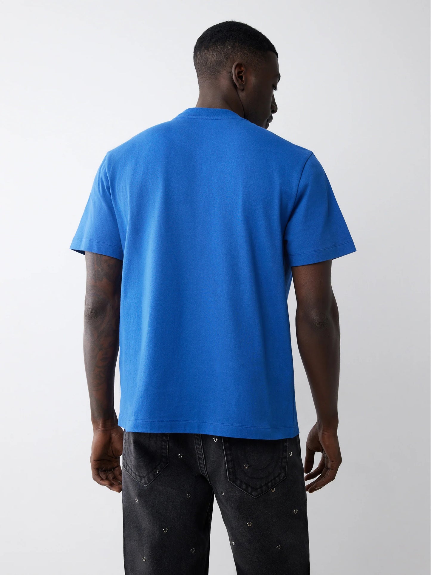 True Religion Ss Reflective Arch T-Shirt Galaxy Blue