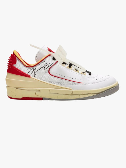 Off White x Air Jordan 2 Low Sneakers White-Red
