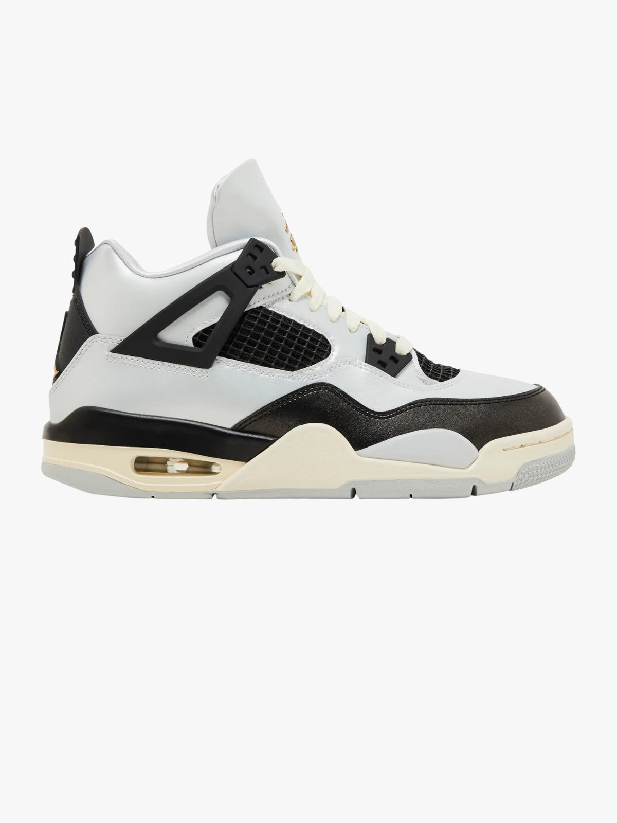 Air Jordan 4 Retro GS Pure Platinum- Metallic Gold