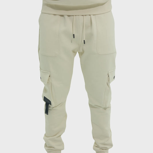 Capone Cargo Sweatpants Beige