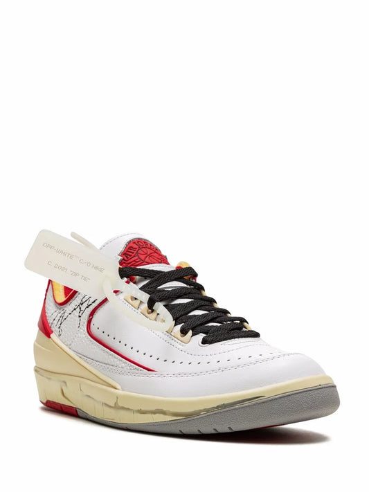 Off White x Air Jordan 2 Low Sneakers White-Red