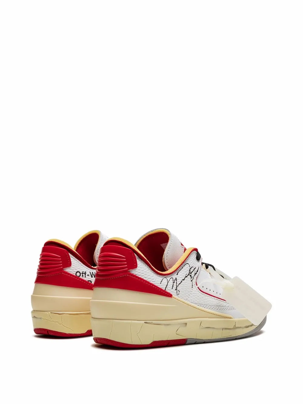 Off White x Air Jordan 2 Low Sneakers White-Red
