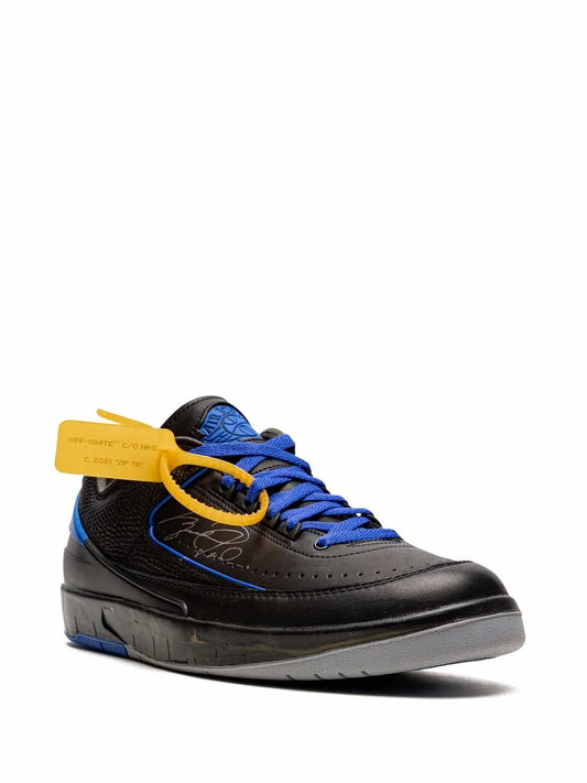 Off White x Air Jordan 2 Low Sneakers Black-Blue