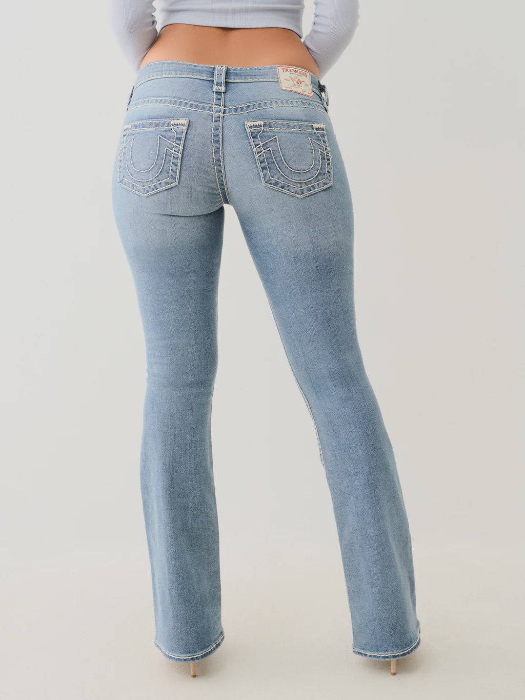 True Religion Crystal Becca Lr Boot Super T Medium Wash