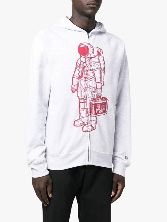 Billionaire Boys Club Astronaut Zip Up Hoodie Grey