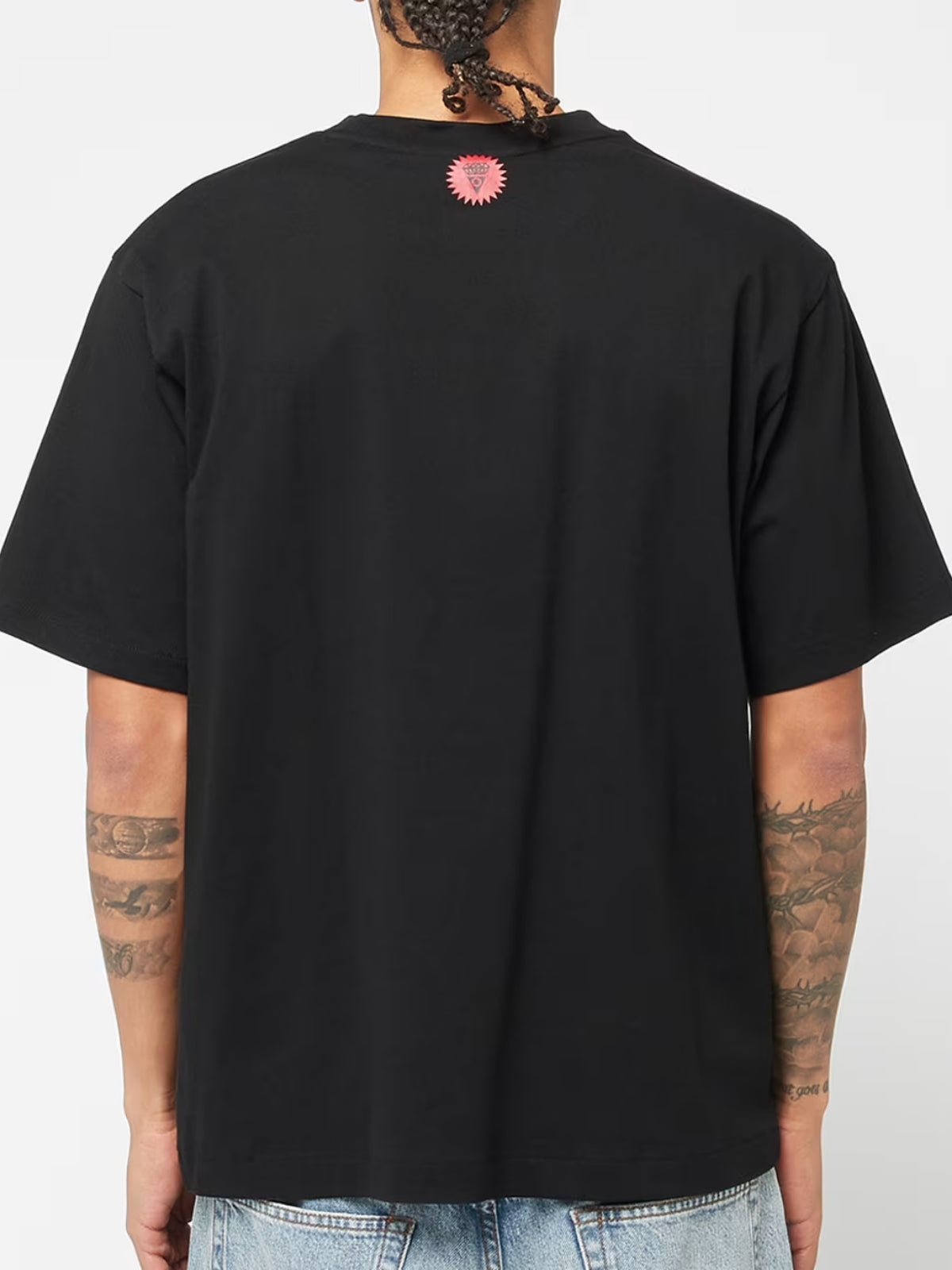 Ice Cream Logo Puff Print T-Shirt Black