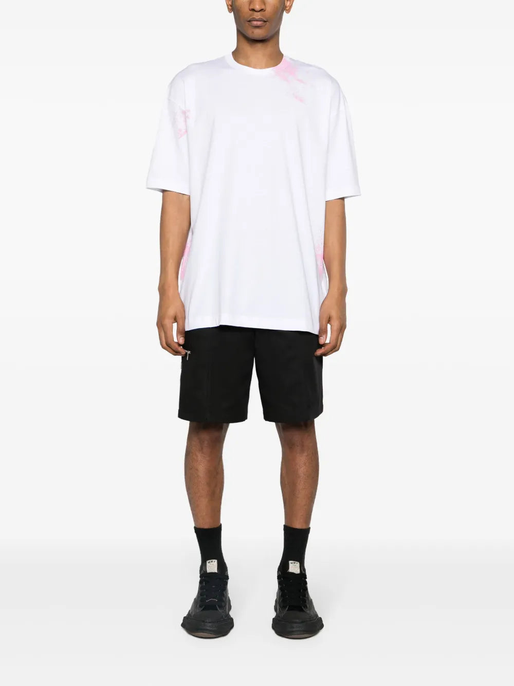 Comme Des Garcons Oversized Paint Splatter t-Shirt White