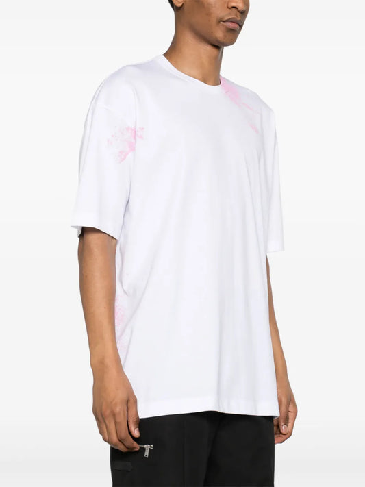 Comme Des Garcons Oversized Paint Splatter t-Shirt White