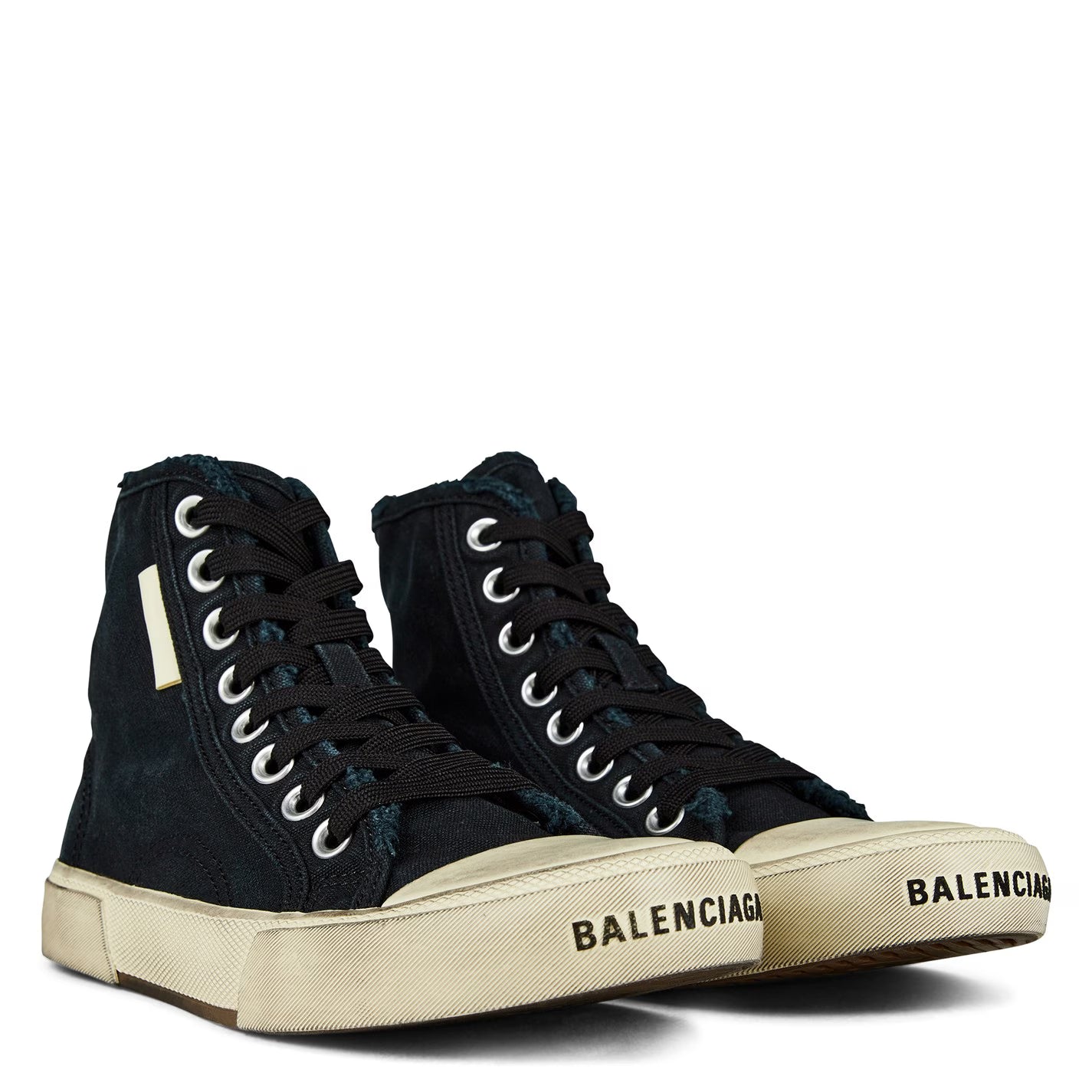Balenciaga Pairs Hightop Sneaker Washed Black - Pre-Loved