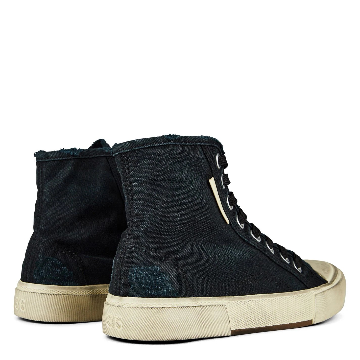 Balenciaga Pairs Hightop Sneaker Washed Black - Pre-Loved