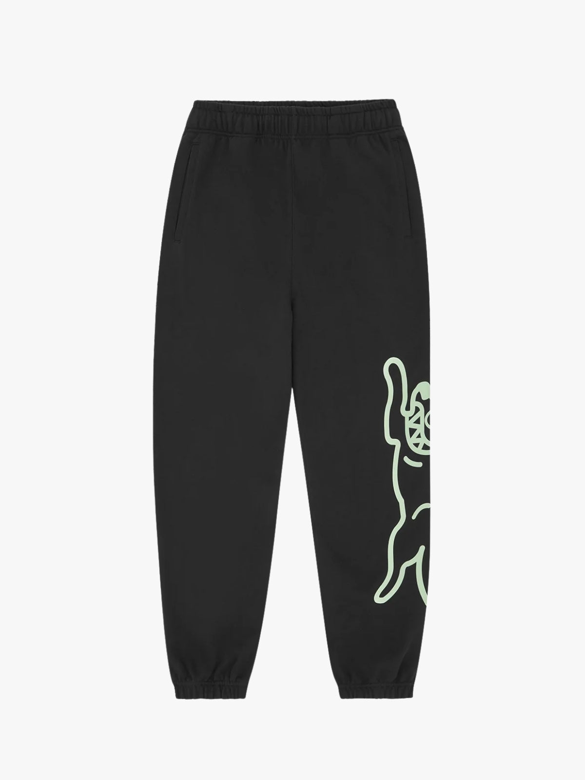 Ice Cream Jumbo Running Dog Sweatpants Black
