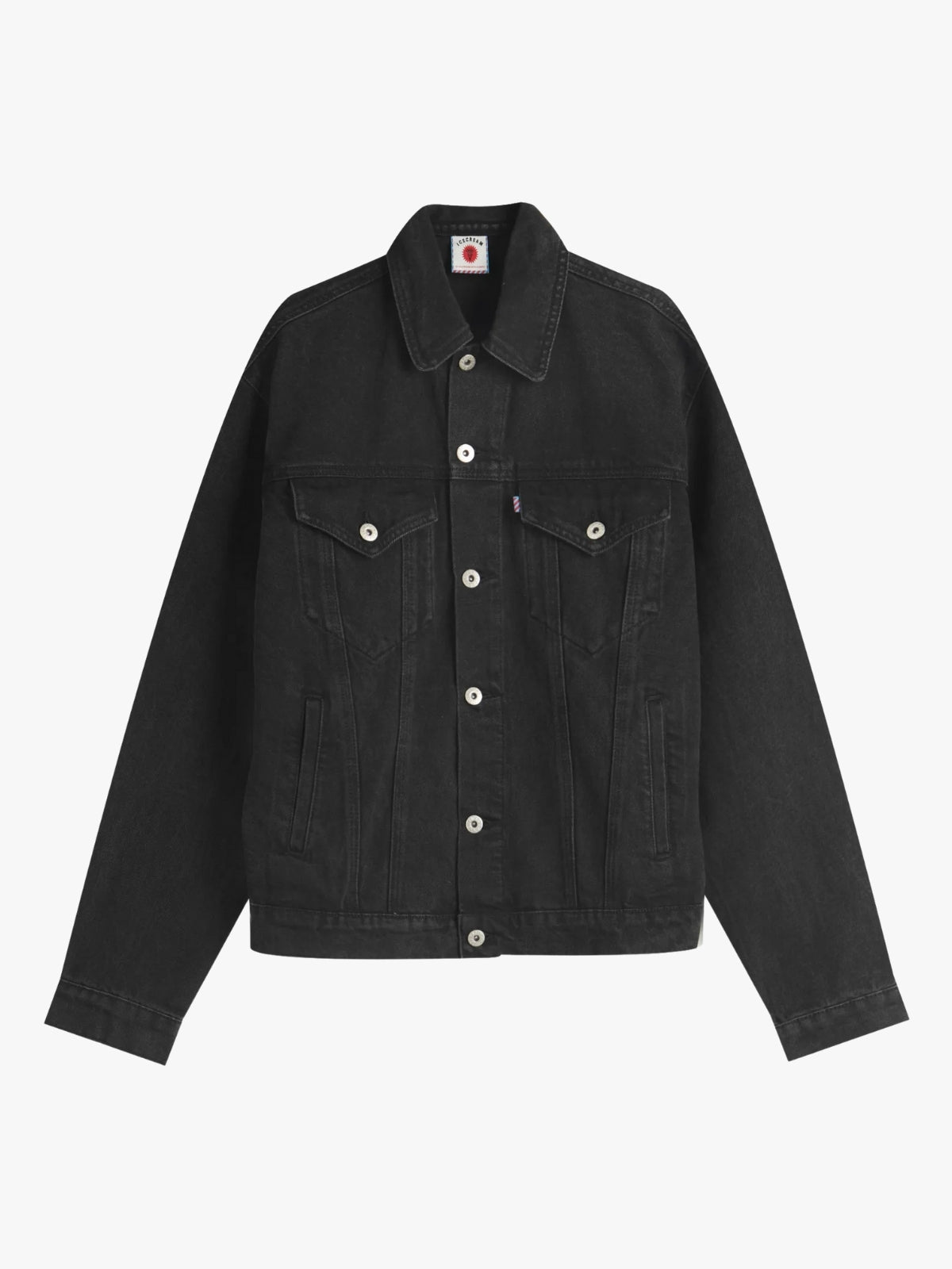 Ice Cream Denim Jacket Trucker Black