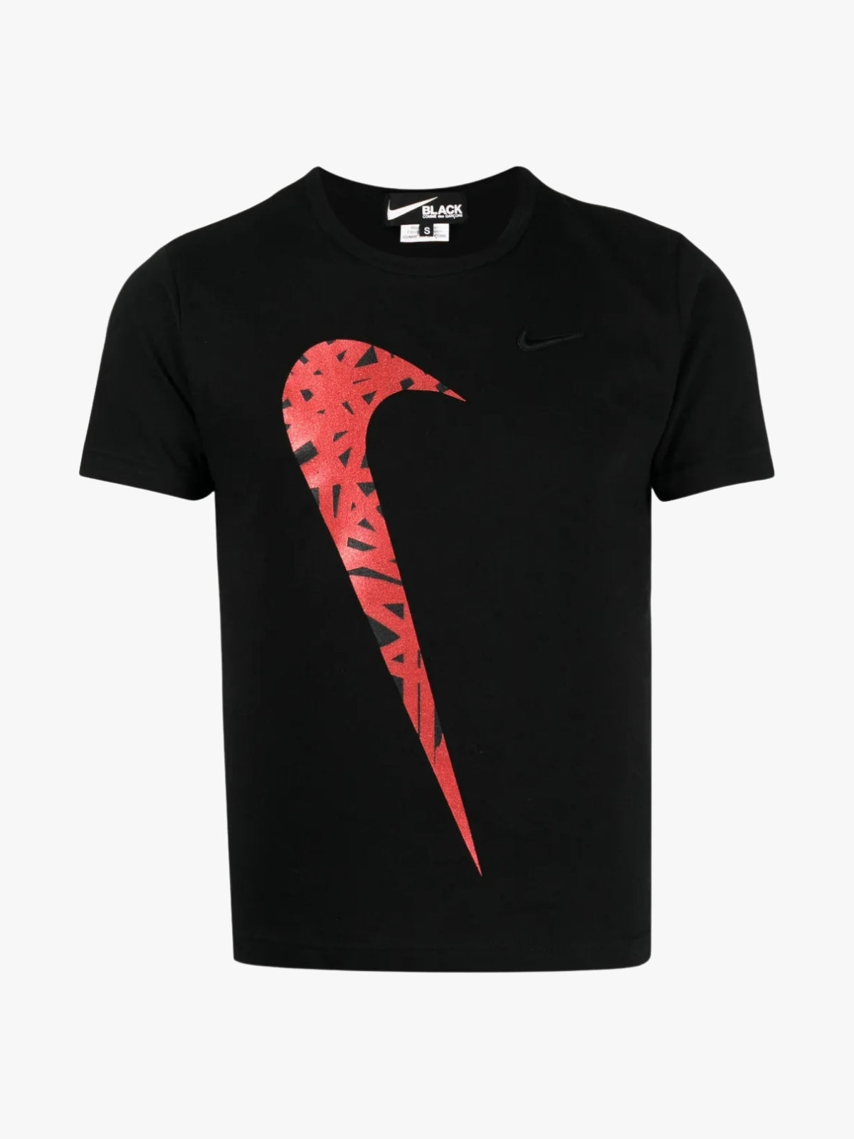 Comme Des Garcons  x Nike Vertical Swoosh T-Shirt Black
