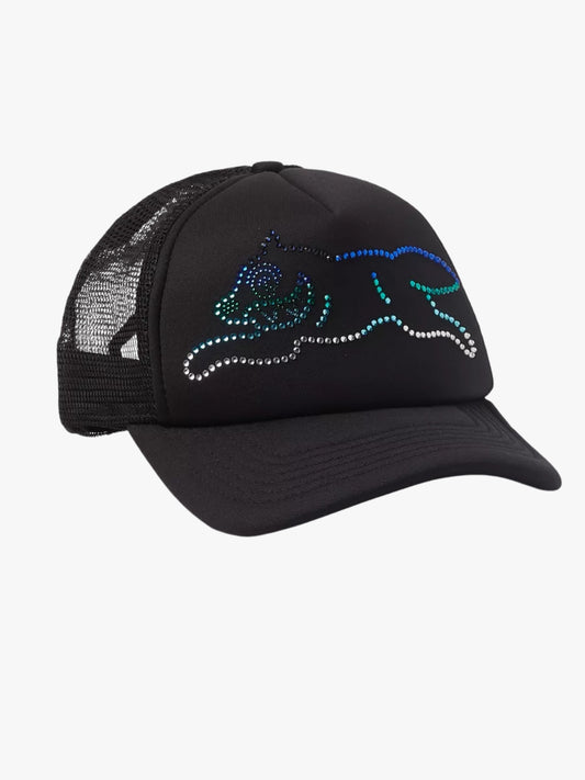 Ice Cream Crystal Trucker Cap Black