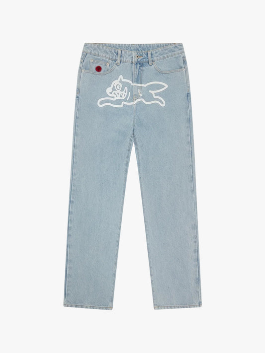 Ice Cream Running Dog Jeans Light Wash Blue