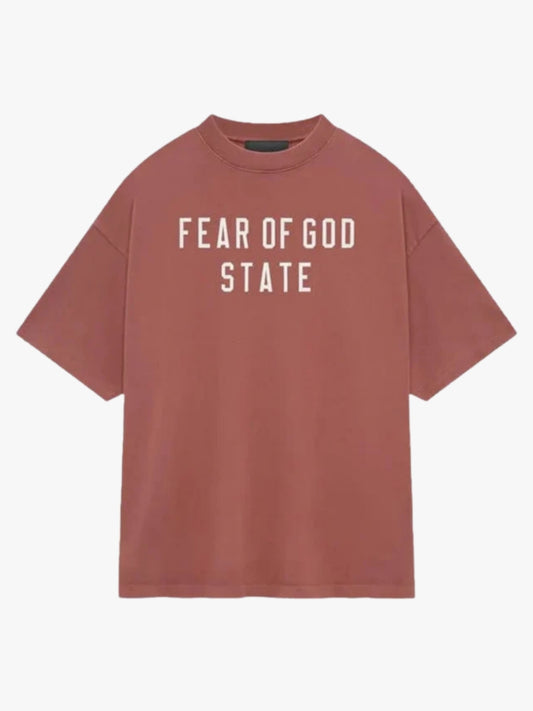 Essentials Fear of God State Heavyweight T-Shirt Rust