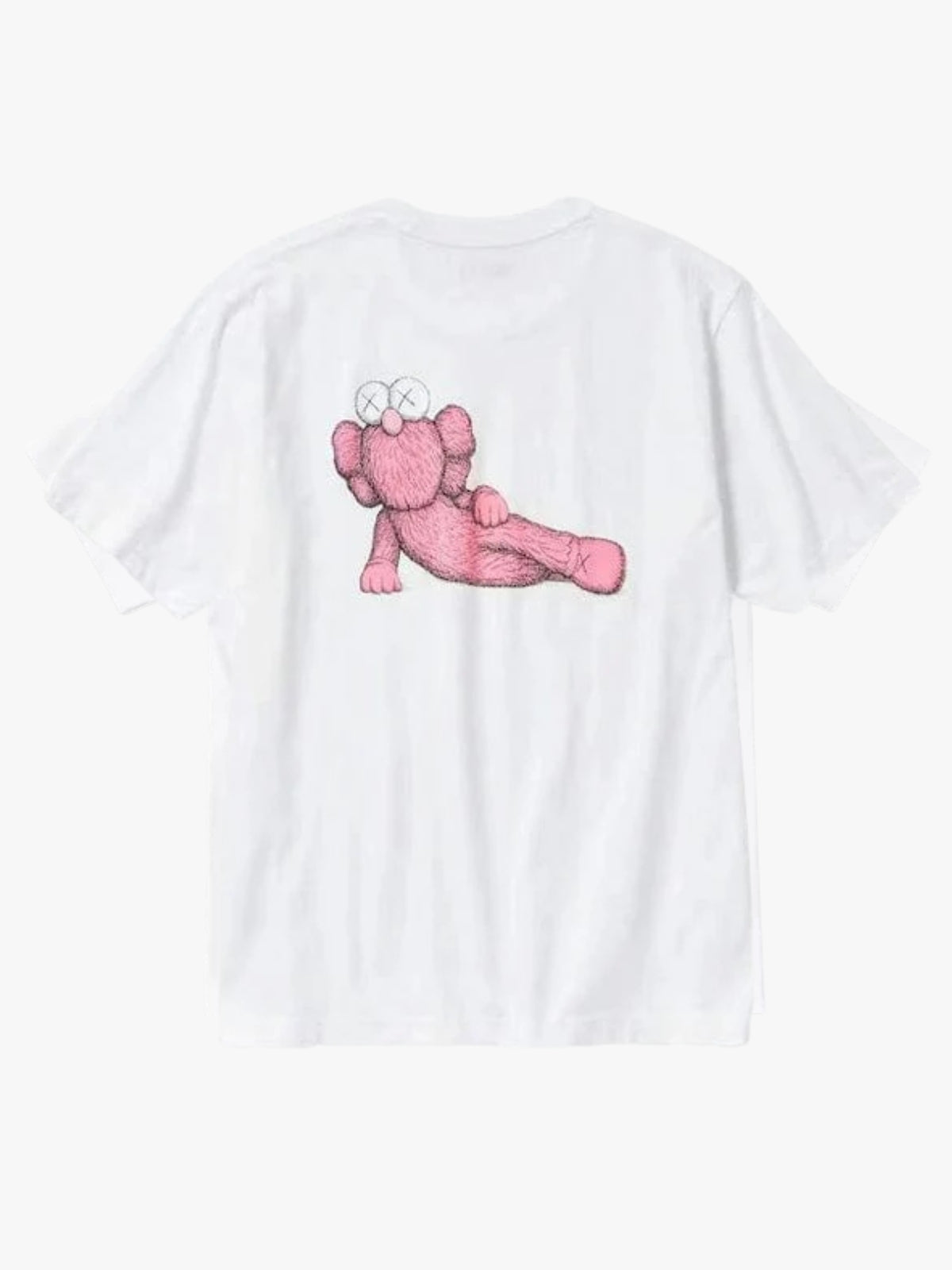 Kaws BFF Tee White-Pink