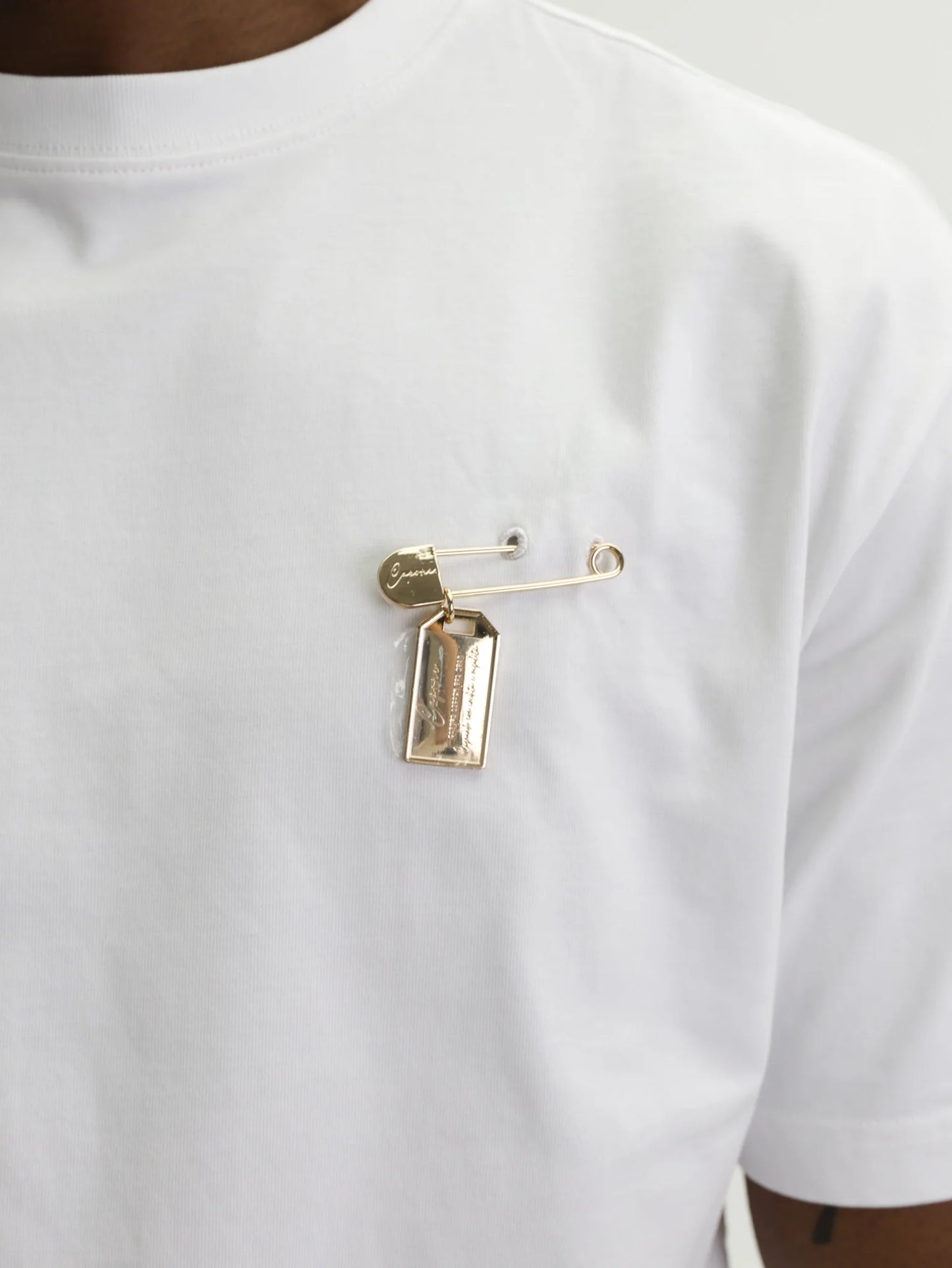 Capone T-Shirt Pin Logo White