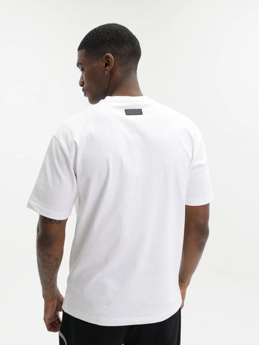 Capone T-Shirt Metallic Logo White