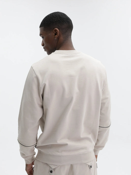 Capone Sweater Zip Beige