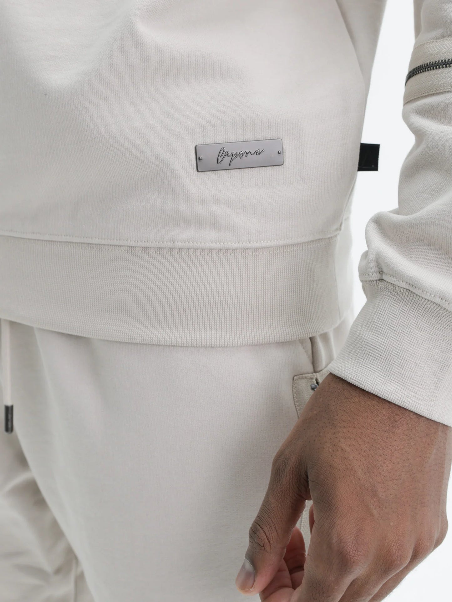 Capone Sweater Zip Beige