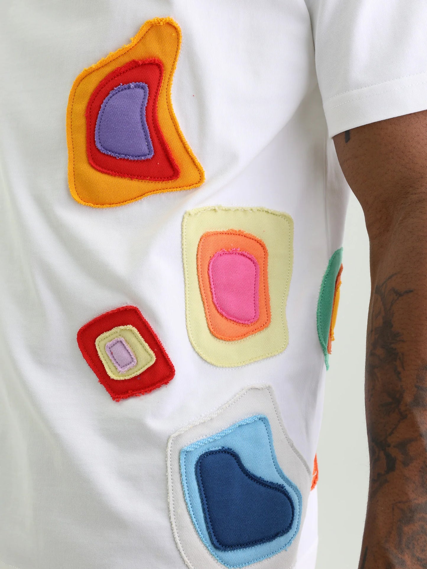 Capone Patches Logo T-Shirt White - Multi