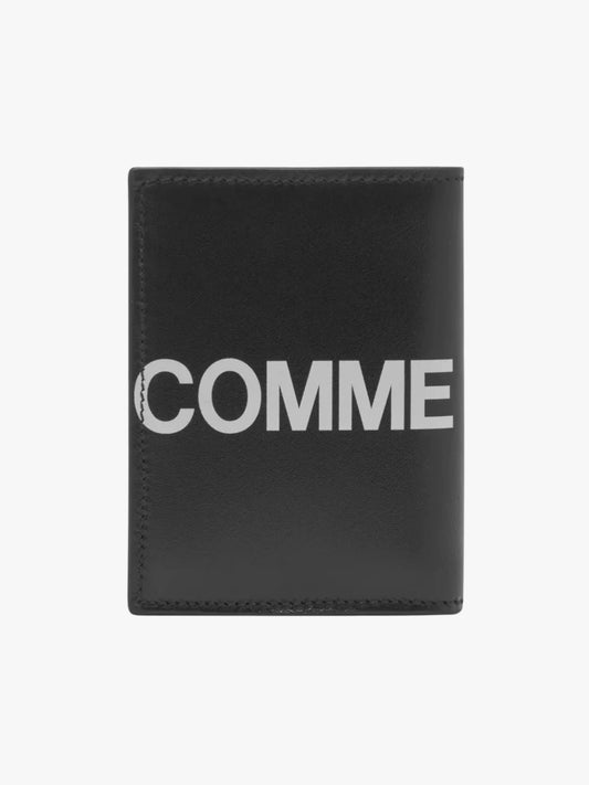 Comme Des Garcons Wallet Logo Black